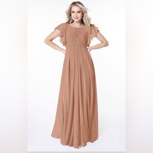 Azazie Champagne Rose Dress